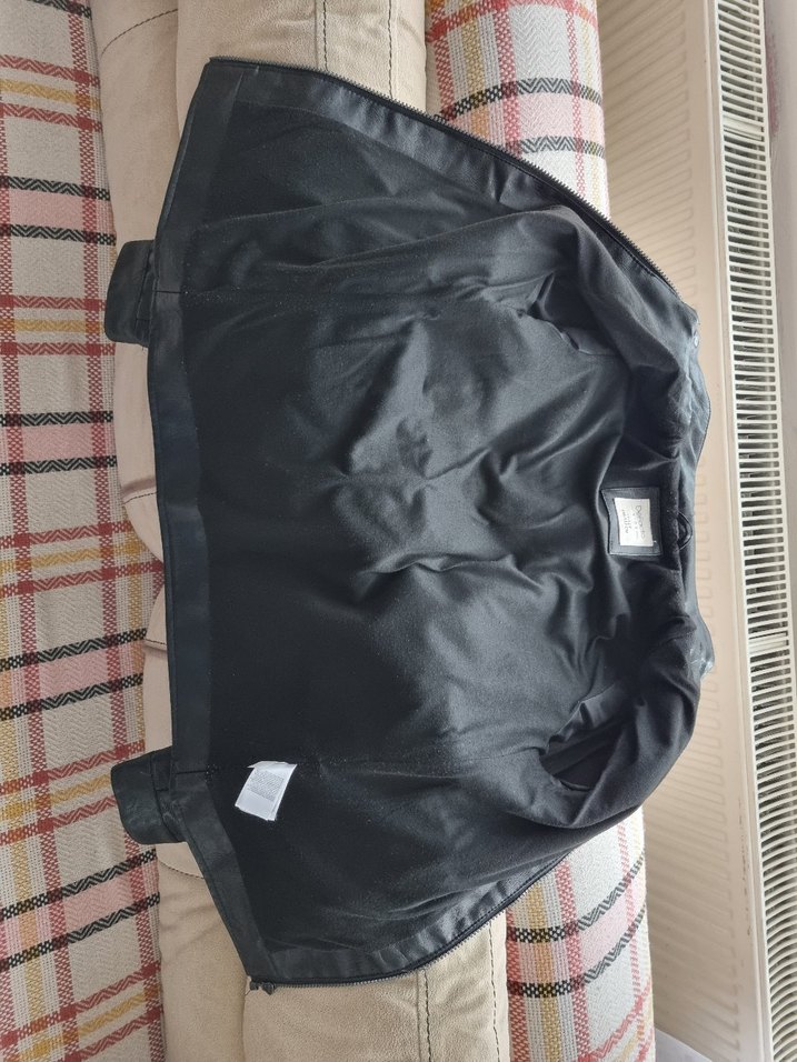 Erkek Çocuk Siyah Deri Ceket mont - Görsel 5