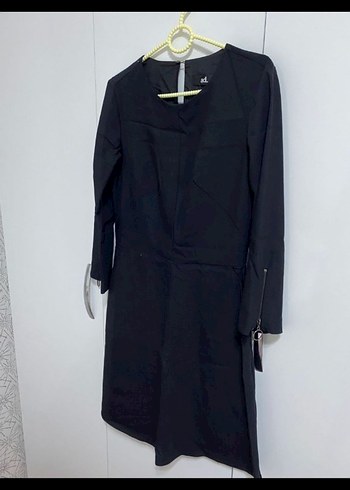 Uzun Siyah Kadın Elbise - Görsel 2