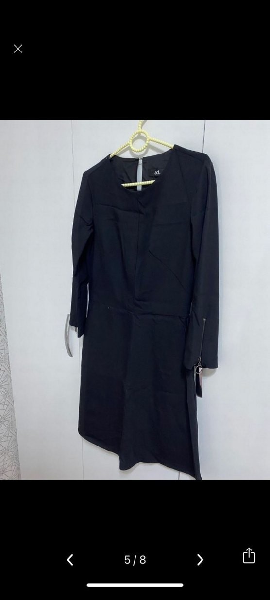 Uzun Siyah Kadın Elbise - Görsel 2