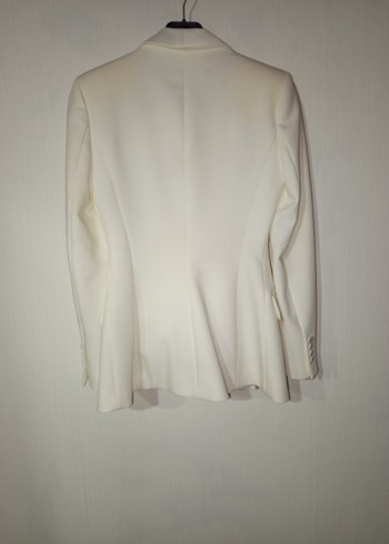 ZARA Ekru/Krem Blazer Ceket Pantolon Takım  Şık & Özel Günlük - Görsel 2