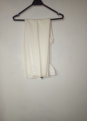 ZARA Ekru/Krem Blazer Ceket Pantolon Takım  Şık & Özel Günlük - Görsel 4
