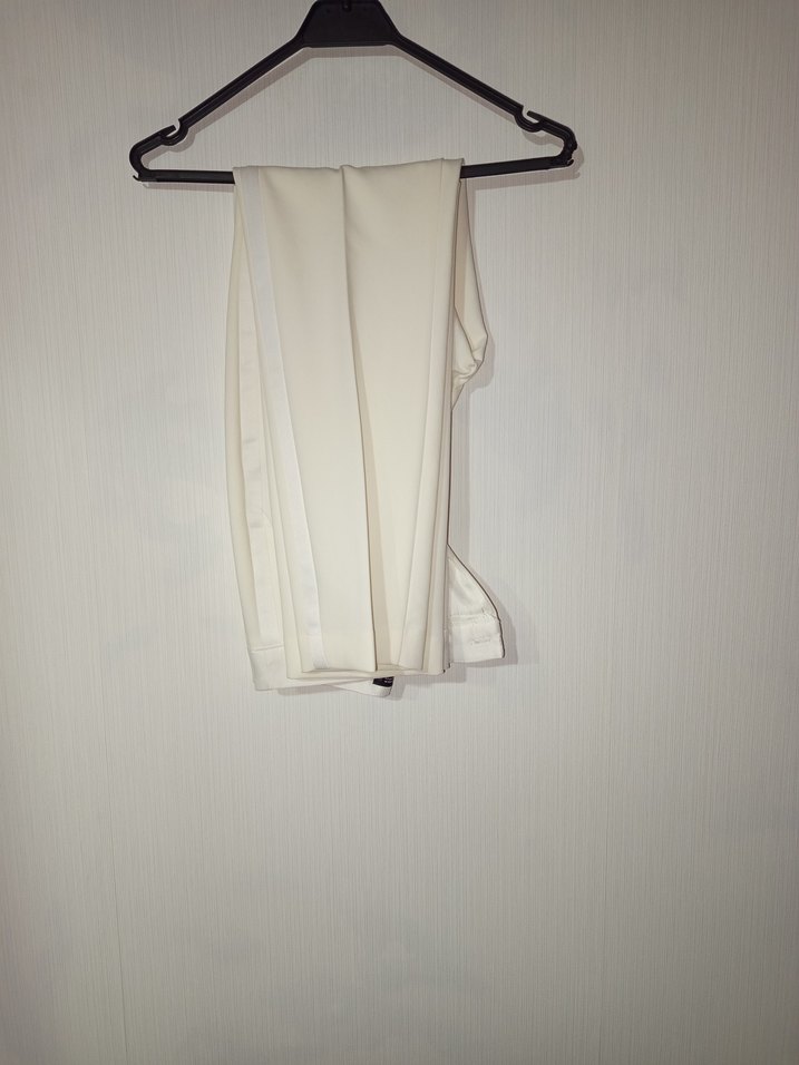 ZARA Ekru/Krem Blazer Ceket Pantolon Takım  Şık & Özel Günlük - Görsel 4