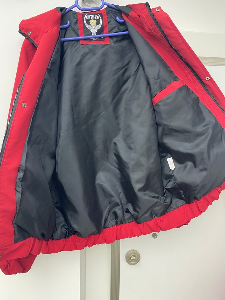 Kırmızı Spor Ceket Kapüşonlu - Görsel 3