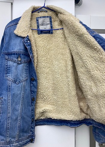 Düğmeli Mavi Kot Ceket - Görsel 2