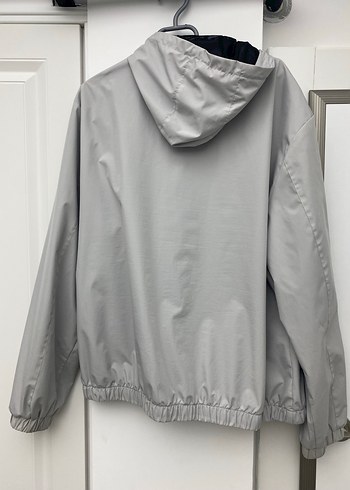 Gri Kapüşonlu Erkek Ceket - Görsel 2