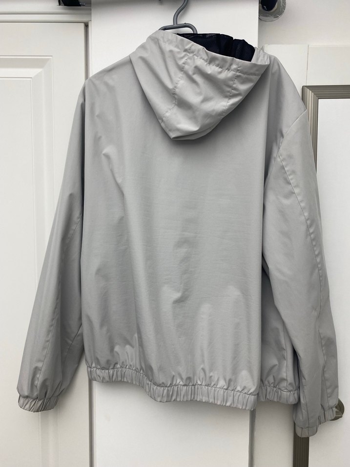 Gri Kapüşonlu Erkek Ceket - Görsel 2