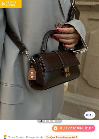Kahverengi Deri Çapraz Çantası - Görsel 2