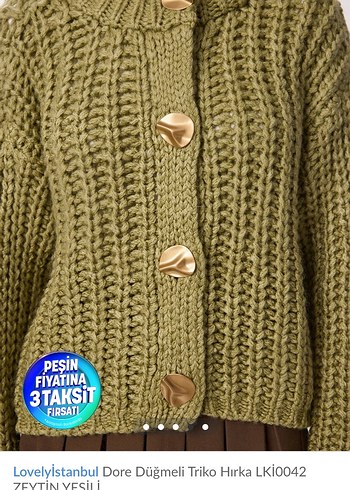 Lovelyistanbul Düğmeli Kısa Triko Hırka - Görsel 2