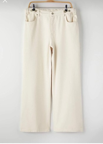 büyük beden widge leg geniş paça pantolon - Görsel 4