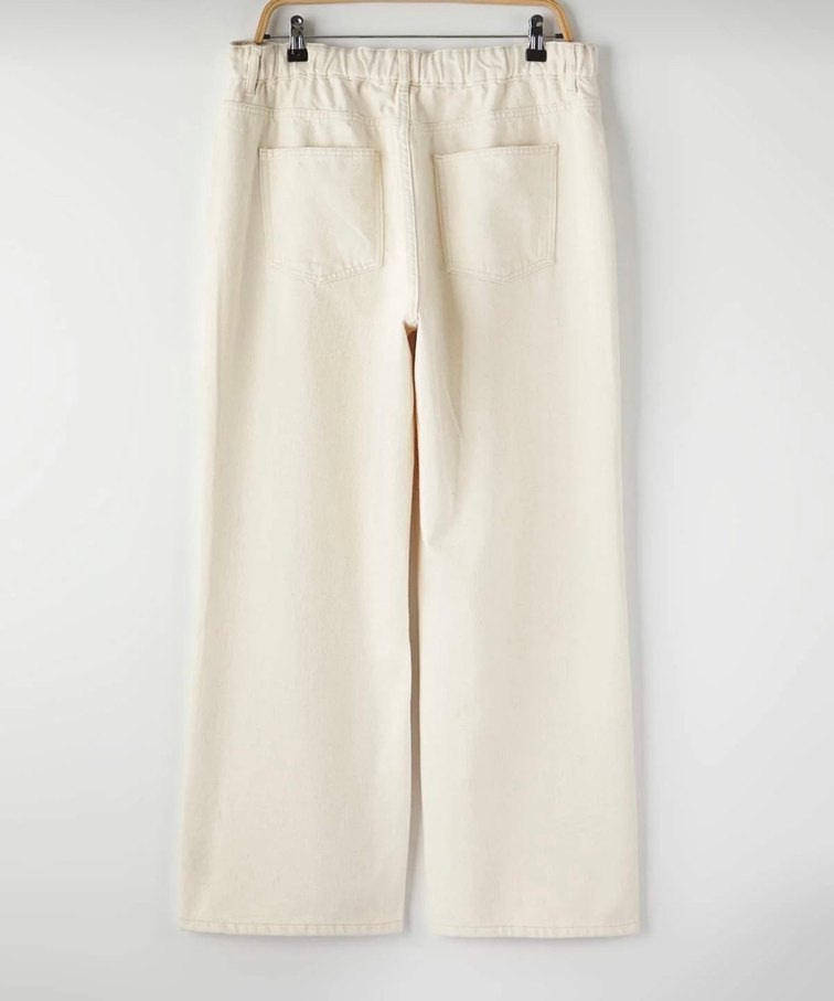 büyük beden widge leg geniş paça pantolon - Görsel 3