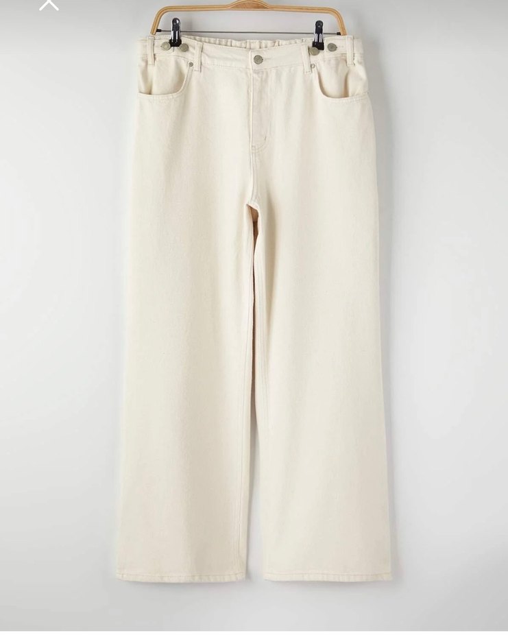 büyük beden widge leg geniş paça pantolon - Görsel 4