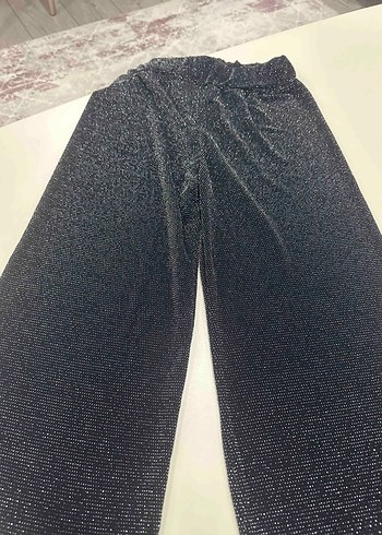 Siyah Esnek simli ispanyol paça pantolon parti özel gün için - Görsel 4