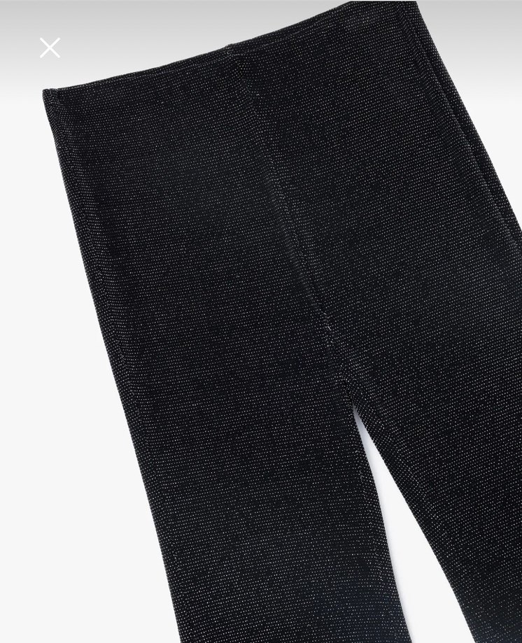 Siyah Esnek simli ispanyol paça pantolon parti özel gün için - Görsel 3