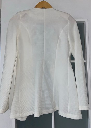 Beyaz Kadın Ceket - Görsel 3