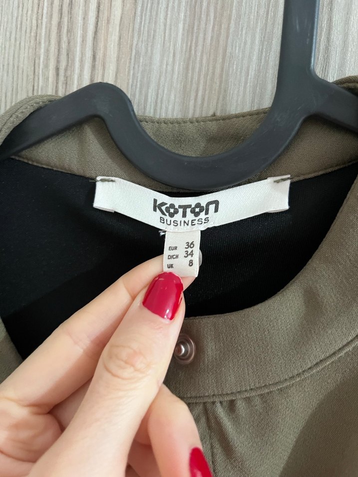 Kadın koyu yeşil  mini elbise - Görsel 4