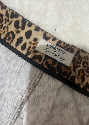 Kahverengi Leopar Desenli Mini Etek - Görsel 4