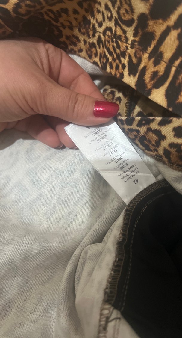 Kahverengi Leopar Desenli Mini Etek - Görsel 5