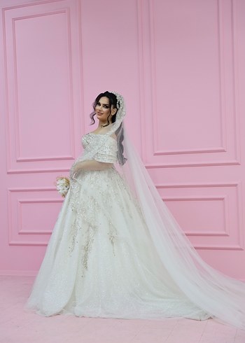 Özel dikim Straplez Prenses Gelinlik - Görsel 3