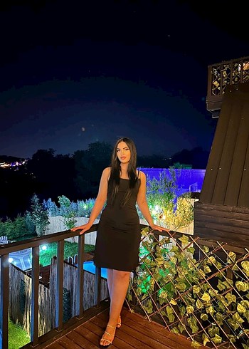 Straplez Siyah Gotik Midi Elbise - Görsel 2