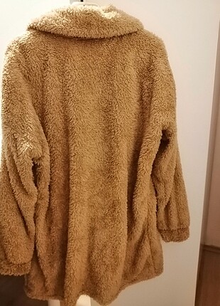 Camel peluş mont