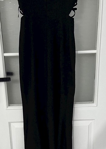 Siyah Uzun Askılı Abiye - Görsel 4