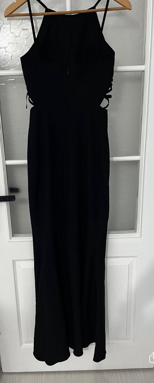 Siyah Uzun Askılı Abiye - Görsel 4