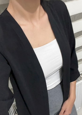 Siyah Salaş Kadın Midi Blazer - Görsel 5