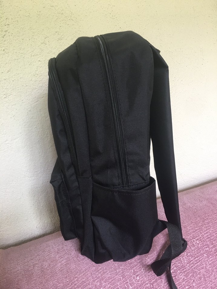 Siyah Fermuarlı Okul Sırt Çantası - Görsel 3