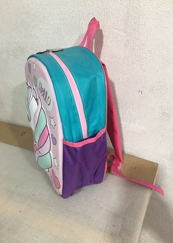 Çok Renkli Unicorn Temalı Çocuk Okul Çantası - Görsel 2