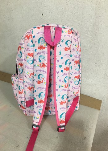 Çok Renkli Deniz Kızı Desenli Çocuk Sırt Çantası - Görsel 5