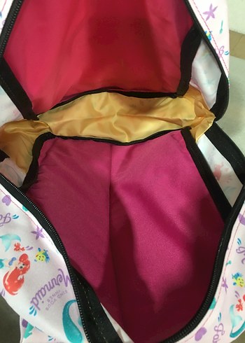 Çok Renkli Deniz Kızı Desenli Çocuk Sırt Çantası - Görsel 7