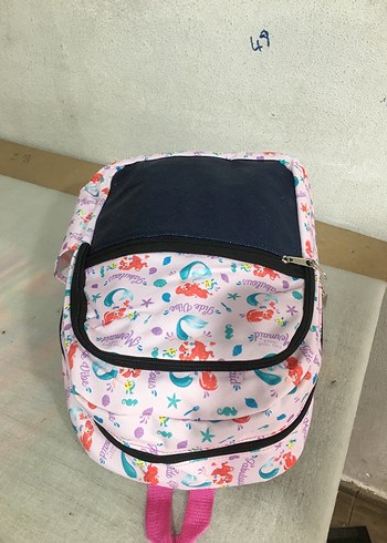 Çok Renkli Deniz Kızı Desenli Çocuk Sırt Çantası - Görsel 4