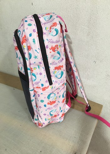 Çok Renkli Deniz Kızı Desenli Çocuk Sırt Çantası - Görsel 6