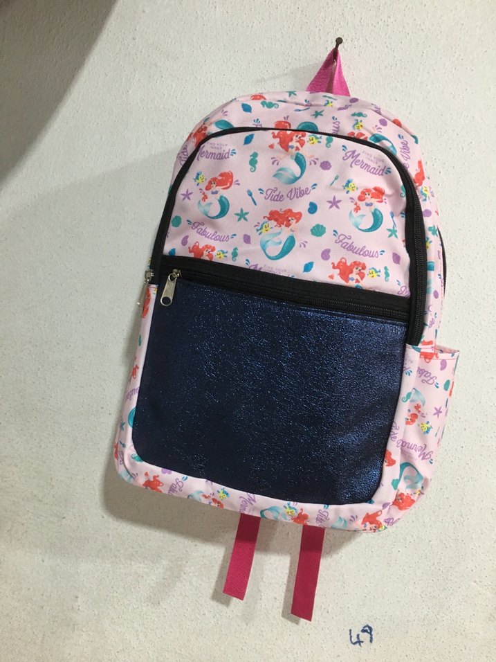 Çok Renkli Deniz Kızı Desenli Çocuk Sırt Çantası - Görsel 3