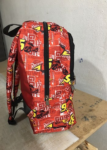 Renkli Kırmızı Çocuk Okul Çantası - Görsel 6