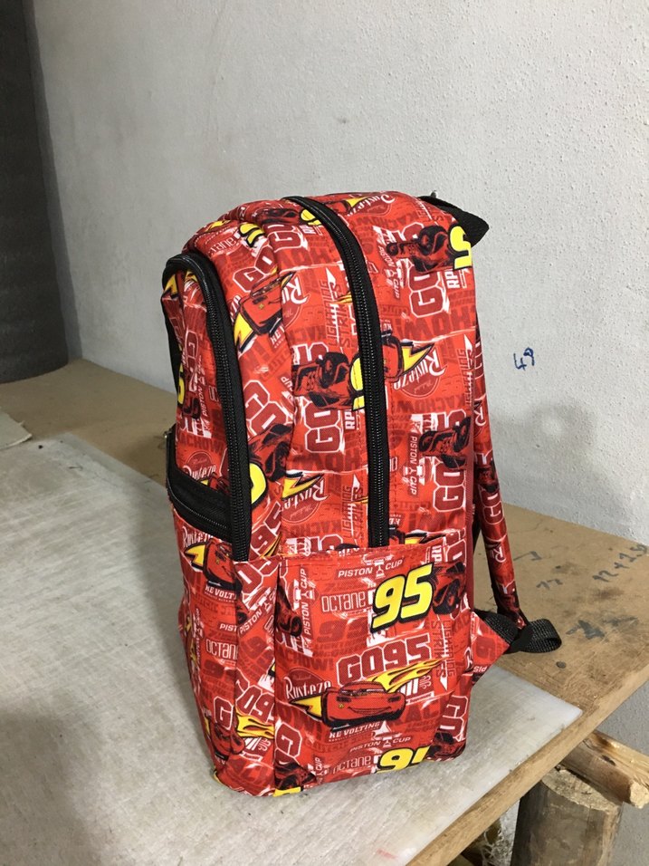 Renkli Kırmızı Çocuk Okul Çantası - Görsel 2