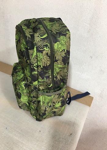 Renkli Desenli Yeşil Çocuk Okul Çantası - Görsel 6