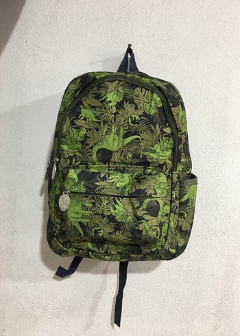 Renkli Desenli Yeşil Çocuk Okul Çantası - Görsel 3