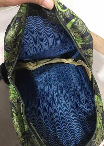 Renkli Desenli Yeşil Çocuk Okul Çantası - Görsel 7