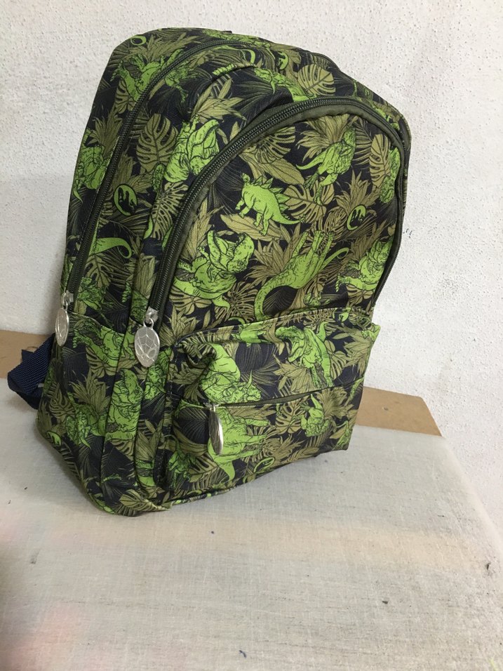 Renkli Desenli Yeşil Çocuk Okul Çantası - Görsel 2