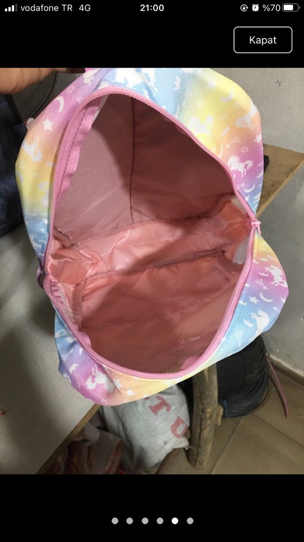 Pastel Renkli Çocuk Okul Çantası - Görsel 3