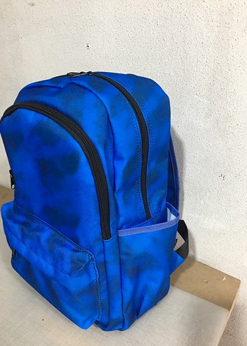 Mavi Batik Desenli Okul Çantası - Görsel 4