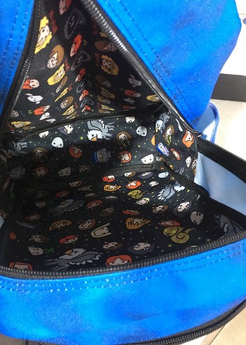 Mavi Batik Desenli Okul Çantası - Görsel 8