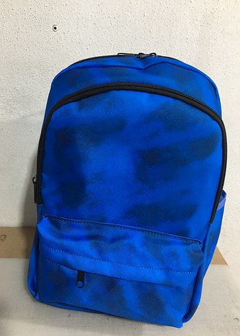 Mavi Batik Desenli Okul Çantası - Görsel 3