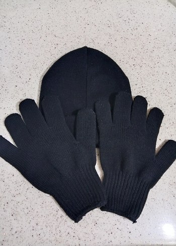 Siyah Örgü Kadın Eldiveni - Görsel 3