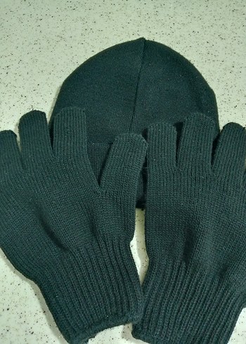 Siyah Örgü Kadın Eldiveni - Görsel 5