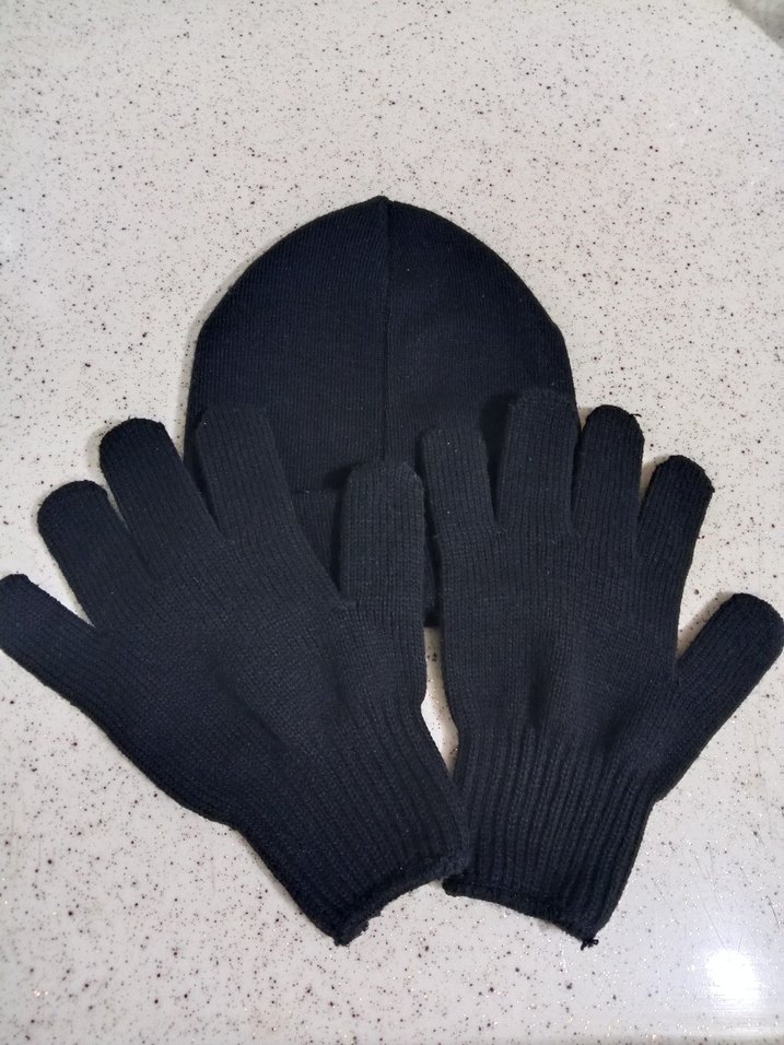 Siyah Örgü Kadın Eldiveni - Görsel 3