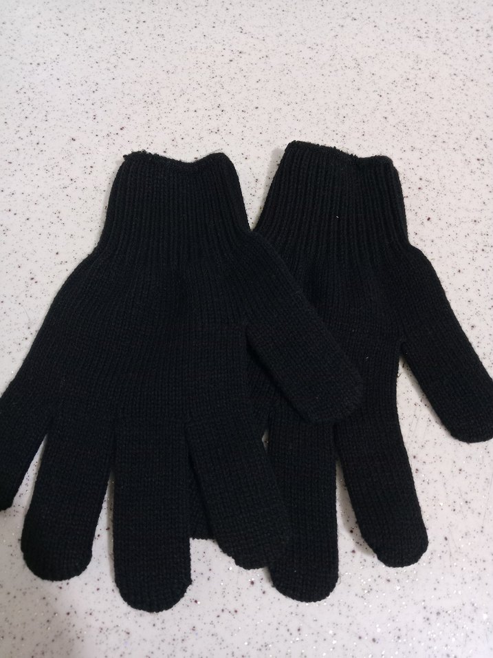 Siyah Örgü Kadın Eldiveni - Görsel 4