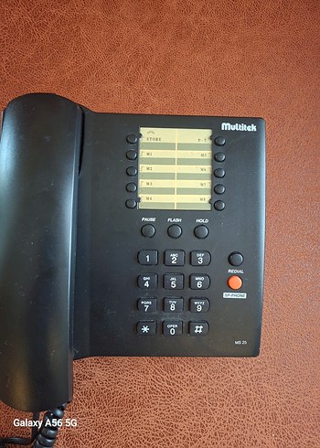 Multitek MS 25 Masaüstü Telefon Siyah - Görsel 2
