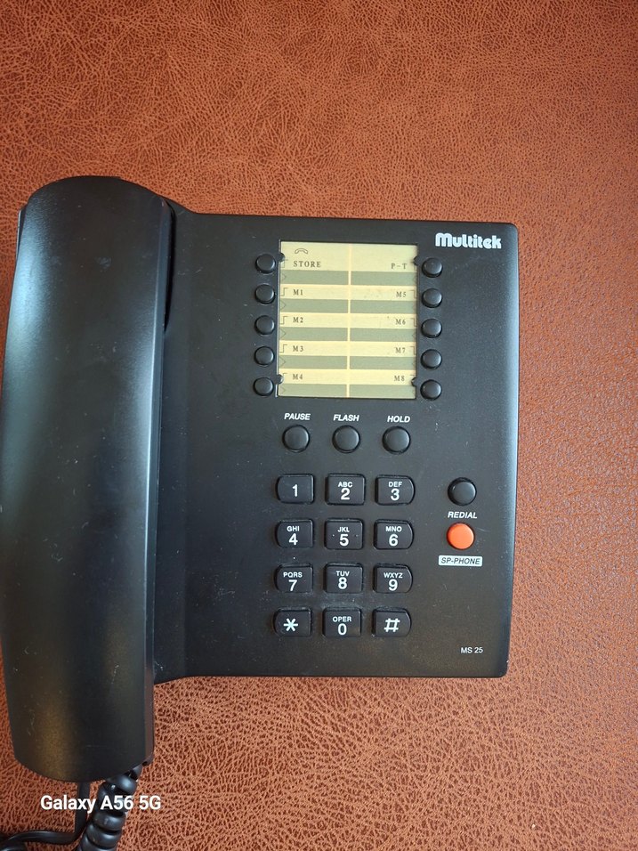 Multitek MS 25 Masaüstü Telefon Siyah - Görsel 2